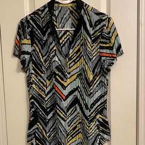 Chevron Patterned Women's Top